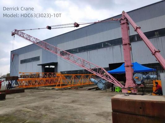 10 Ton Derrick Tower Crane HDC63(3023)-10T Derrick Boom Crane